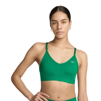 TOP NIKE DRI-FIT INDY FEMININO - Verde