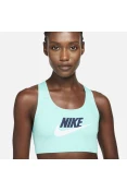 TOP NIKE DRI-FIT SWOOSH FEMININO - Azul celeste