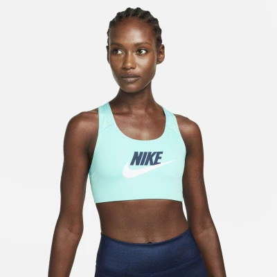 TOP NIKE DRI-FIT SWOOSH FEMININO - Azul celeste