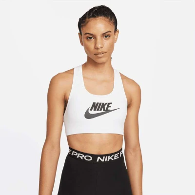 TOP NIKE DRI-FIT SWOOSH FEMININO - Branco