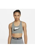 TOP NIKE DRI-FIT SWOOSH FEMININO - Grafite