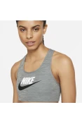 TOP NIKE DRI-FIT SWOOSH FEMININO - Grafite
