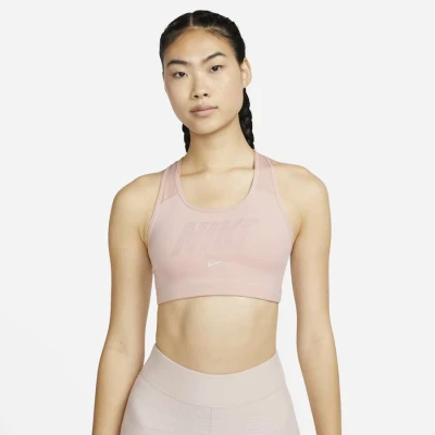 TOP NIKE DRI-FIT SWOOSH FEMININO - Rosa