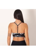 TOP NIKE INDY FEMININO - Preto/branco