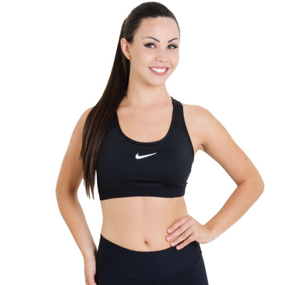 TOP NIKE PRO CLASSIC BRA FEMININO - Preto/branco TOP NIKE PRO CLASSIC BRA FEMININO - Preto/branco