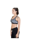 TOP NIKE PRO CLASSIC PAD STATIC BRACOL FEMININO - Preto/branco