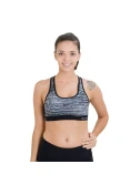 TOP NIKE PRO CLASSIC PAD STATIC BRACOL FEMININO - Preto/branco