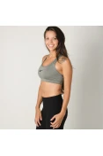 TOP NIKE PRO CLASSIC SWOOSH BRA FEMININO - Grafite