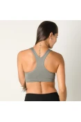 TOP NIKE PRO CLASSIC SWOOSH BRA FEMININO - Grafite