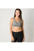 TOP NIKE PRO CLASSIC SWOOSH BRA FEMININO - Grafite
