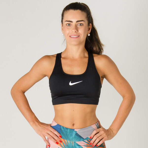 TOP NIKE PRO CLASSIC SWOOSH BRA FEMININO - Preto