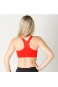 TOP NIKE PRO CLASSIC SWOOSH BRA FEMININO - Vermelho