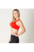 TOP NIKE PRO CLASSIC SWOOSH BRA FEMININO - Vermelho