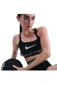 TOP NIKE PRO FEMININO - Preto/branco