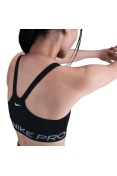 TOP NIKE PRO FEMININO - Preto/branco
