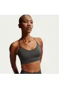 TOP NIKE PRO SEAMLESS FEMININO - Chumbo