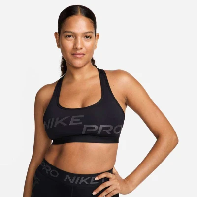 TOP NIKE PRO SWOOSH FEMININO - Preto