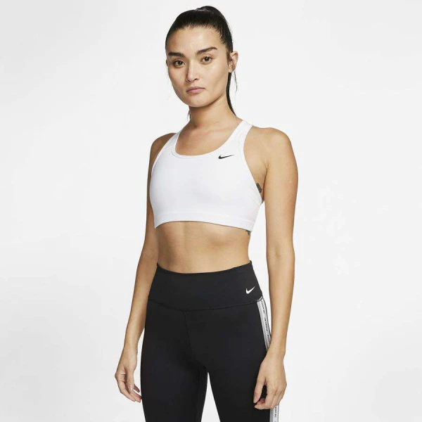 TOP NIKE SWOOSH BRA NON PAD FEMININO - Branco