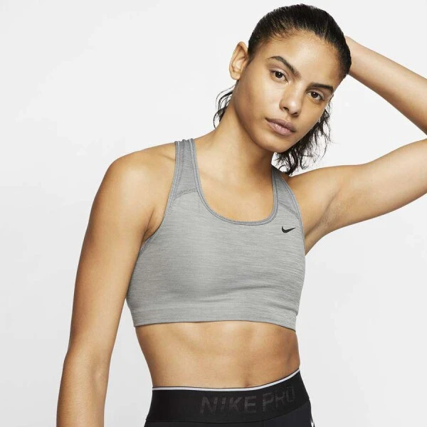 TOP NIKE SWOOSH BRA NON PAD FEMININO - Grafite