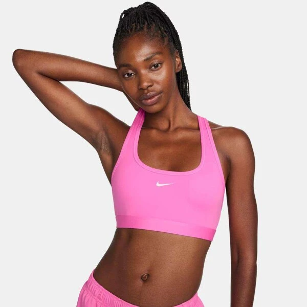 TOP NIKE SWOOSH FEMININO - Rosa