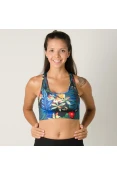 TOP NIKE SWOOSH HYPER FEMME FEMININO - Preto/verde TOP NIKE SWOOSH HYPER FEMME FEMININO - Preto/verde
