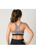 TOP NIKE SWOOSH LOGO FEMININO - Grafite/preto TOP NIKE SWOOSH LOGO FEMININO - Grafite/preto