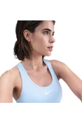 TOP NIKE SWOOSH SUPORTE MEDIO FEMININO - Azul celeste TOP NIKE SWOOSH SUPORTE MEDIO FEMININO - Azul celeste