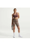 TOP NIKE SWOOSH SUPORTE MEDIO FEMININO - Marrom