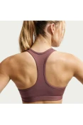 TOP NIKE SWOOSH SUPORTE MEDIO FEMININO - Marrom