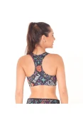 TOP NIKE VICTORY ESTAMPADO FEMININO - Preto TOP NIKE VICTORY ESTAMPADO FEMININO - Preto