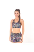 TOP NIKE VICTORY ESTAMPADO FEMININO - Preto TOP NIKE VICTORY ESTAMPADO FEMININO - Preto