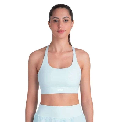 TOP OLYMPIKUS CORRE MEDIO IMPACTO FEMININO - Azul celeste
