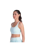 TOP OLYMPIKUS CORRE MEDIO IMPACTO FEMININO - Azul celeste