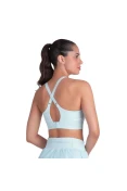 TOP OLYMPIKUS CORRE MEDIO IMPACTO FEMININO - Azul celeste
