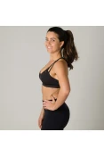 TOP PUMA STRAPPY MIX BRA FEMININO - Preto