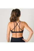 TOP PUMA STRAPPY MIX BRA FEMININO - Preto