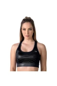 TOP RAINHA ESSENCE FEMININO - Grafite/preto