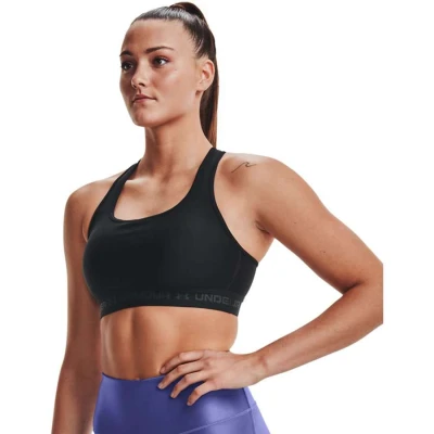 TOP UNDER ARMOUR CROSSBACK MID FEMININO - Preto
