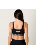 TOP UNDER ARMOUR FAVORITE COTTON EVERYDAY FEMININO - Preto
