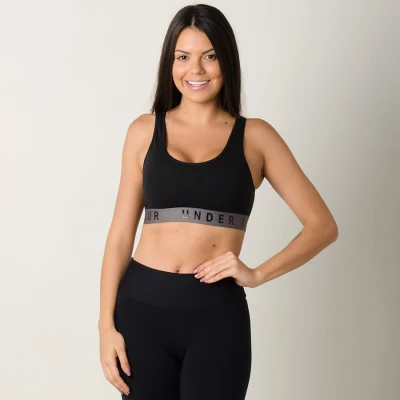TOP UNDER ARMOUR FAVORITE COTTON EVERYDAY FEMININO - Preto