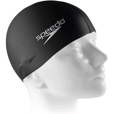TOUCA NATAÇÃO FLAT CAP SPEEDO SILICONE - Preto