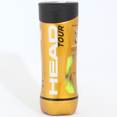 TUBO BOLA DE TÊNIS HEAD TOUR - 3 BOLAS - Amarelo