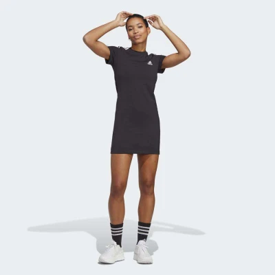 VESTIDO ADIDAS BASIC 3 STRIPES FEMININO - Preto VESTIDO ADIDAS BASIC 3 STRIPES FEMININO - Preto