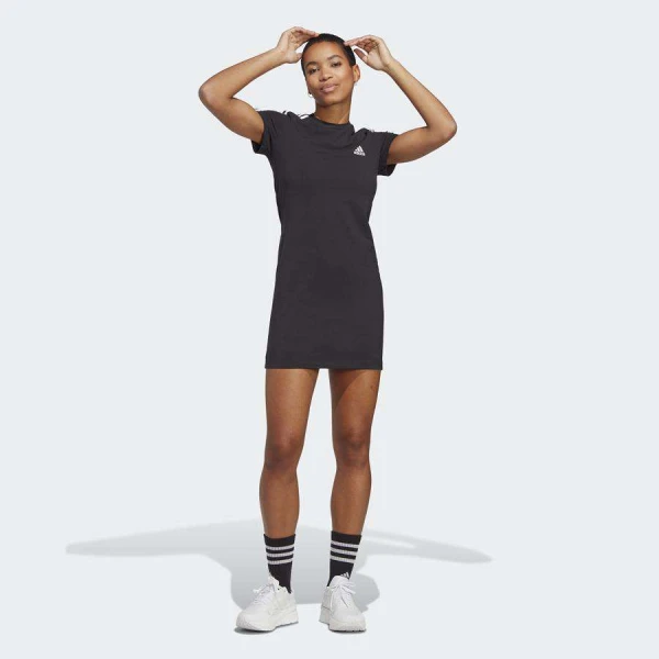 VESTIDO ADIDAS BASIC 3 STRIPES FEMININO - Preto VESTIDO ADIDAS BASIC 3 STRIPES FEMININO - Preto