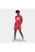 VESTIDO ADIDAS CAMISETA ESTAMPA FLORAL FARM RIO FEMININO - Vermelho/branco VESTIDO ADIDAS CAMISETA ESTAMPA FLORAL FARM RIO FEMININO - Vermelho/branco
