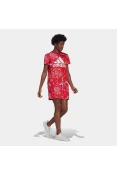 VESTIDO ADIDAS CAMISETA ESTAMPA FLORAL FARM RIO FEMININO - Vermelho/branco VESTIDO ADIDAS CAMISETA ESTAMPA FLORAL FARM RIO FEMININO - Vermelho/branco