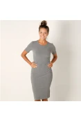 VESTIDO COLCCI CANELADO FEMININO - Cinza VESTIDO COLCCI CANELADO FEMININO - Cinza