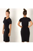 VESTIDO COLCCI CANELADO FEMININO - Preto VESTIDO COLCCI CANELADO FEMININO - Preto