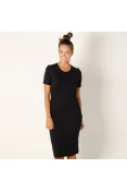 VESTIDO COLCCI CANELADO FEMININO - Preto VESTIDO COLCCI CANELADO FEMININO - Preto