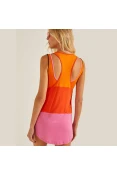 VESTIDO COLCCI RECORTE COLORS SPORT BEACH FEMININO - Laranja/rosa